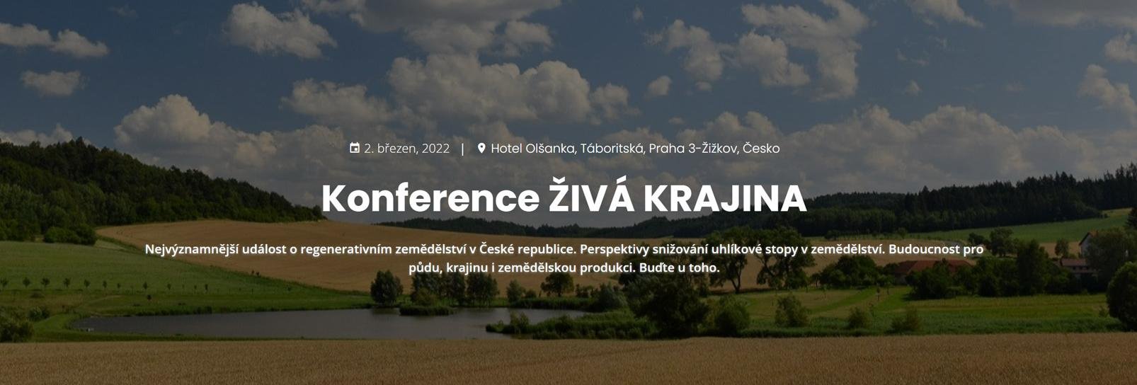 Konference ŽIVÁ KRAJINA - 2. březen, 2022